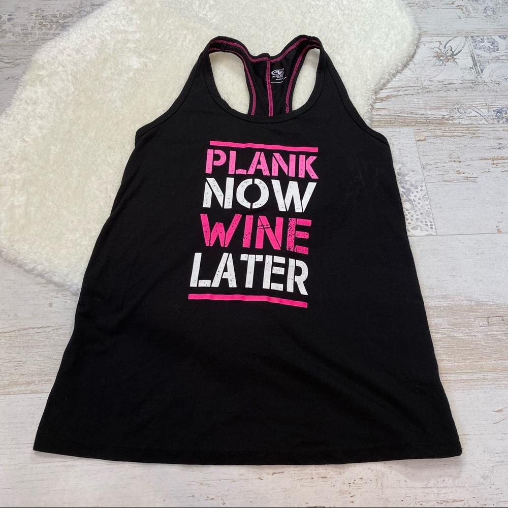 Athletic Works “Plank Now Wine Later” Tank Top